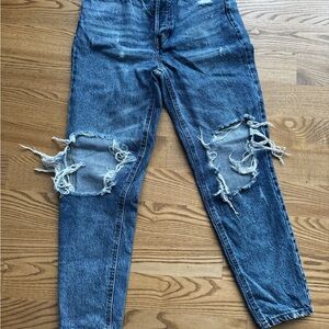 Distressed Blue Women's Jeans
